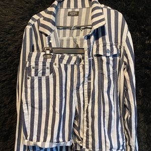 Men two piece, jean, shorts 32 M, Boohoo set